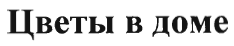 Товарный знак № 34432 «Цветы в доме»