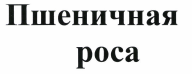 Товарный знак № 44010 «Пшеничная роса»