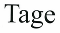 Товарный знак № 44752 «TAGE»