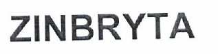 Товарный знак № 47183 «ZINBRYTA»
