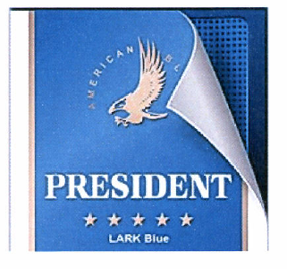 Товарный знак № 47251 «PRESIDENT LARK BLUE»