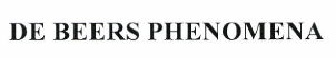 Товарный знак № 47549 «DE BEERS PHENOMENA»