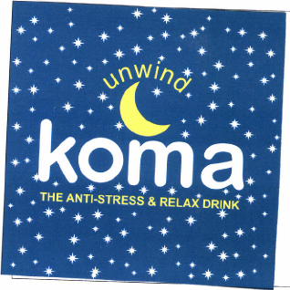 Товарный знак № 47572 «UNWIND KOMA THE ANTI-STRESS & RELAX DRI…»