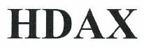 Товарный знак № 47596 «HDAX»