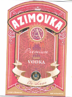 Товарный знак № 51375 «A AZIMOVKA Premium VODKA De Luxe sdelan…»