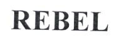 Товарный знак № 54407 «REBEL»