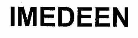 Товарный знак № 54440 «IMEDEEN»