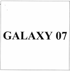 Товарный знак № 55427 «GALAXY 07»