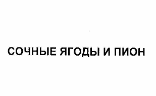 Товарный знак № 57995 «СОЧНЫЕ ЯГОДЫ И ПИОН»