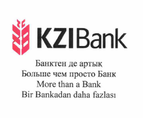 Товарный знак № 62367 «KZIBank Банктен артық Больше чем просто…»
