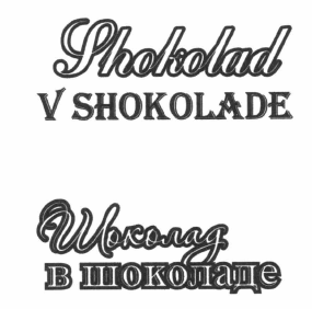 Товарный знак № 63551 «Shokolad v shokolade Шоколад в шоколаде»