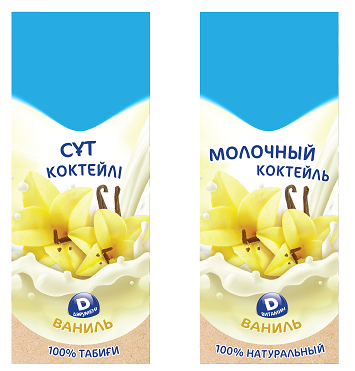 Товарный знак № 67315 «СҰТ КОКТЕЙЛІ D ДӘРУМЕНІ ВАНИЛЬ 100% ТАБ…»