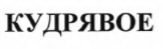 Товарный знак № 68273 «КУДРЯВОЕ»