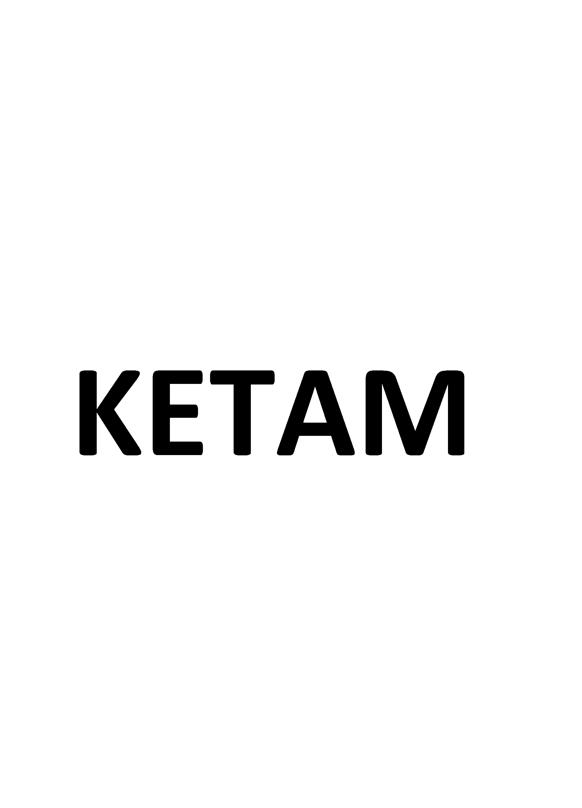 Товарный знак № 70465 «KETAM»