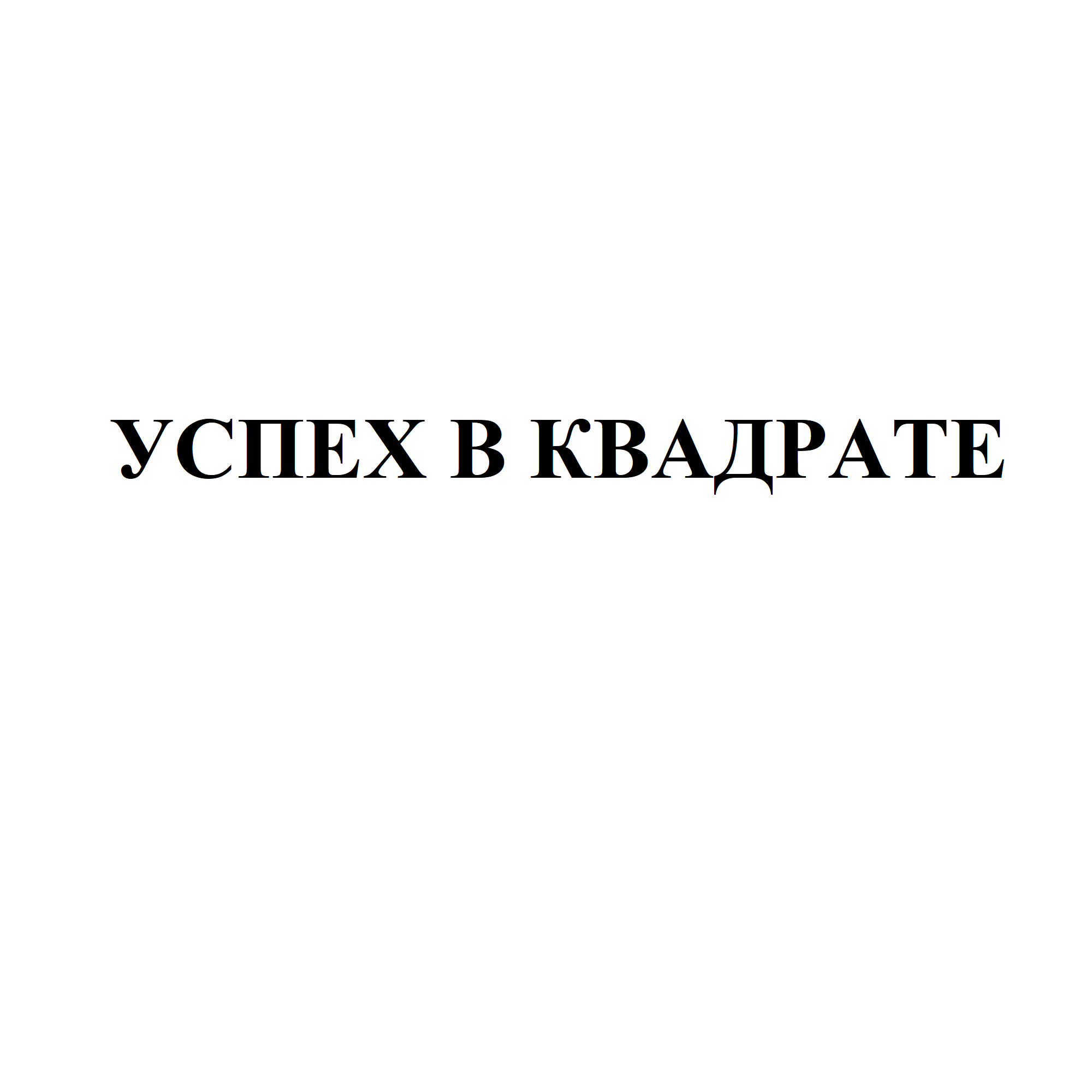 Товарный знак № 74599 «УСПЕХ В КВАДРАТЕ»