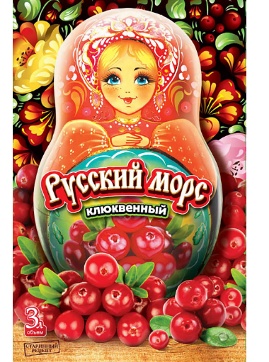 Товарный знак № 76962 «Русский морс клюквенный 3л объём СТАРИН…»