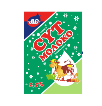 Товарный знак № 76509 «JLC® ТАБИҒИ СҮТ МОЛОКО НАТУРАЛЬНОЕ 2,5%»