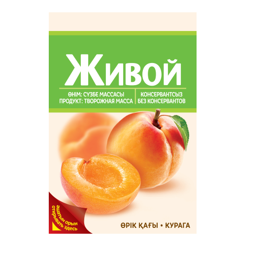 Товарный знак № 76895 «Живой ӨНІМ: СҮЗБЕ МАССАСЫ КОНСЕРВАНТСЫЗ…»