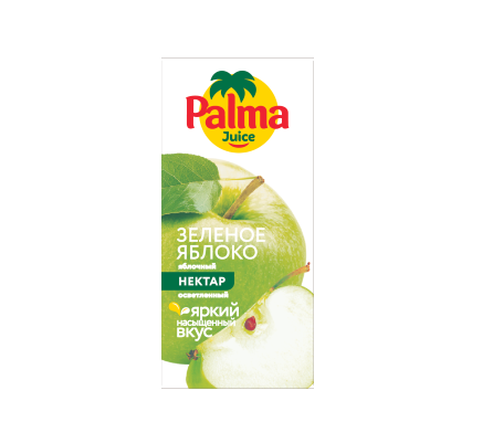 Товарный знак № 78820 «Palma Juice ЗЕЛЕНОЕ ЯБЛОКО яблочный НЕК…»