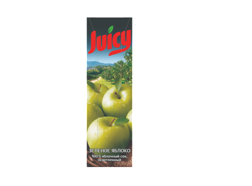 Товарный знак № 78821 «Juicy ЗЕЛЕНОЕ ЯБЛОКО 100% яблочный сок,…»