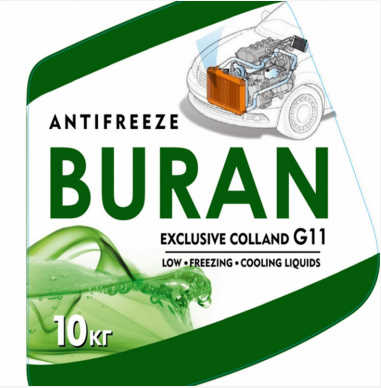 Товарный знак № 80802 «BURAN ANTIFREEZE EXCLUSIVE COLLAND G11 …»