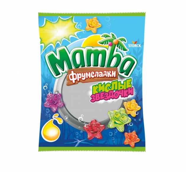 Товарный знак № 81543 «MAMBA Фрумеладки Кислые Зведочки STORCK»