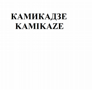 Товарный знак № 82249 «Камикадзе Kamikaze»