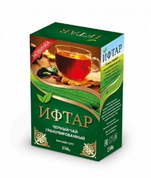 Товарный знак № 83164 «ИФТАР ЧЕРНЫЙ ЧАЙ ГРАНУЛИРОВАННЫЙ 258 г.…»