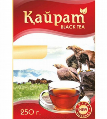 Товарный знак № 83448 «Қайрат Black tea 250 г. new жаңа новинка»