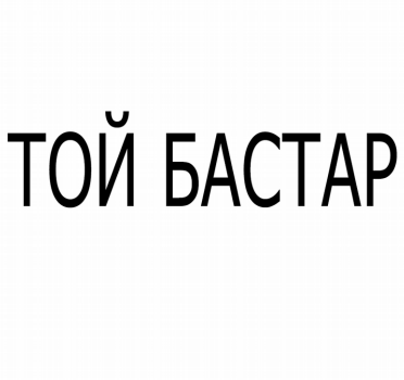 Товарный знак № 84142 «ТОЙ БАСТАР»