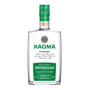 Товарный знак № 84994 «ХАОМА ECOVODKA Unique vodka Khaoma made…»