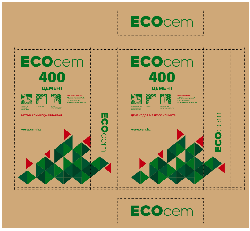 Товарный знак № 86143 «ECOcem 400 ЦЕМЕНТ ЫСТЫҚ КЛИМАТҚА АРНАЛҒ…»