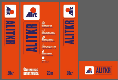 Товарный знак № 89733 «ALIT ALITKR Финишная шпатлевка 20 кг ІШ…»