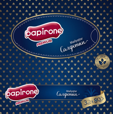 Товарный знак № 92371 «Mailygtar Cалфетки PAPIRONE PREMIUM sel…»