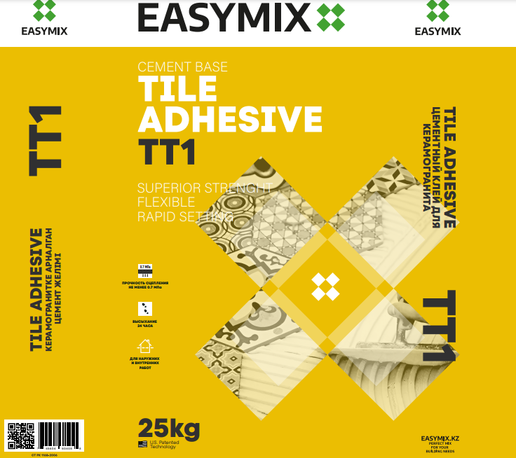 Товарный знак № 87906 «TILE ADHESIVE ЦЕМЕНТНЫЙ КЛЕЙ ДЛЯ КЕРАМО…»