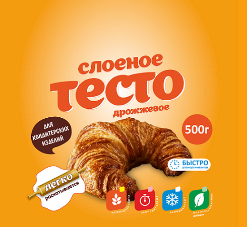 Товарный знак № 93810 «слоеное тесто дрожжевое ДЛЯ КОНДИТЕРСКИ…»
