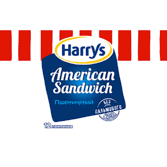 Товарный знак № 97981 «Harrys American Sandwich Пшеничный БЕЗ …»