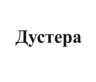Товарный знак № 96543 «Дустера»