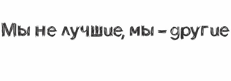 Товарный знак № 101727 «Мы не лучшие, мы - другие»