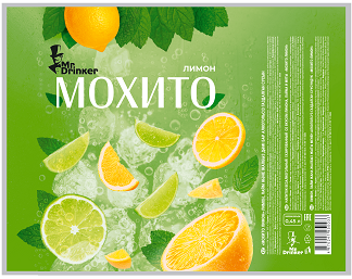 Товарный знак № 105701 «Mr.Drinker МОХИТО лимон»