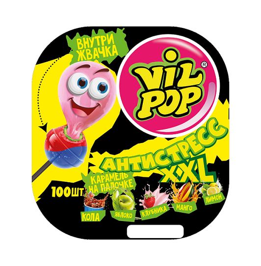 Товарный знак № 112711 «ВНУТРИ ЖВАЧКА VIL POP® АНТИСТРЕСС 100 Ш…»