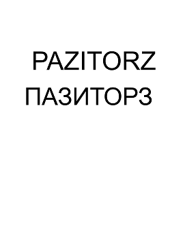 Товарный знак № 109895 «PAZITORZ ПАЗИТОРЗ»