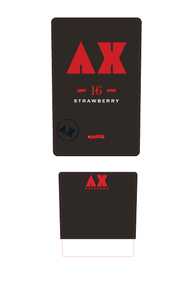 Товарный знак № 107998 «AX 16 STRAWBERRY КЛУБНИКА»