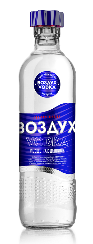 Товарный знак № 112072 «ВОЗДУХ VODKA водка насыщается воздухом …»