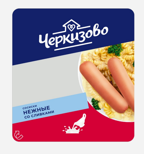 Товарный знак № 110355 «Черкизово СОСИСКИ НЕЖНЫЕ СО СЛИВКАМИ»