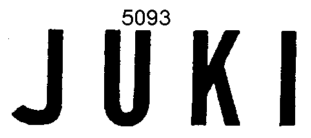 Товарный знак № 3107 «JUКI»