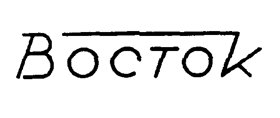 Товарный знак № 3409 «ВОСТОК»