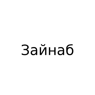 Товарный знак № 115850 «Зайнаб»