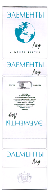 Товарный знак № 13633 «ЕLЕМЕNТS МINЕRАL FILТЕR LD ЛЕД»
