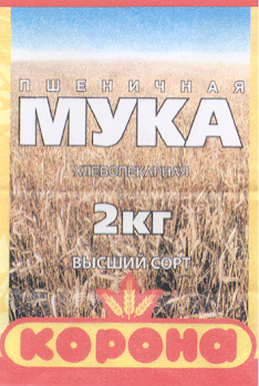 Товарный знак № 15460 «КОРОНА МУКА ПШЕНИЧНАЯ»